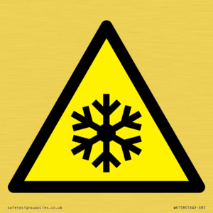 W010 Warning: Low temperature/freezing conditions
